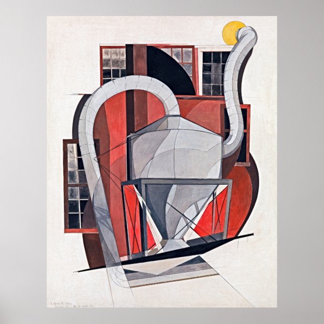 Poster Elegância Industrial: Alto Res Charles Demuth (Frente)
