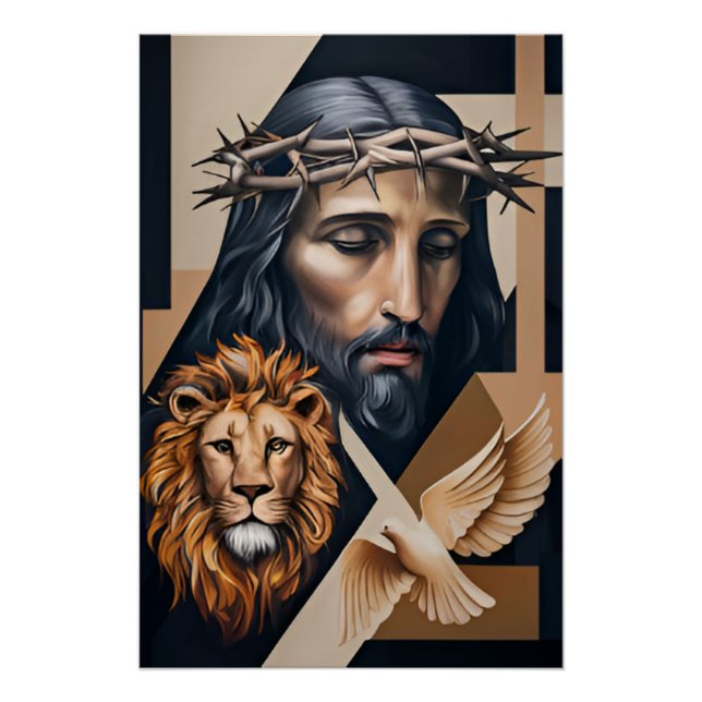 Pôster Elegância Neo-Cubista: Um tributo ao Britto (Frente)