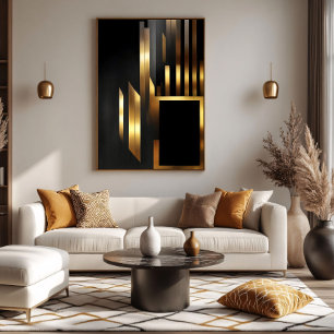 Poster Elegância Vertical Art Déco
