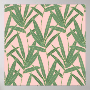 Poster Elegant bamboo foliage design