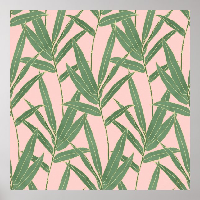 Poster Elegant bamboo foliage design (Frente)