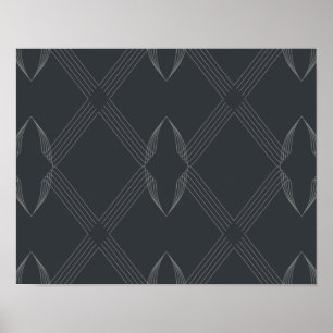 Poster Elegant, chic, luxurious, simple line pattern