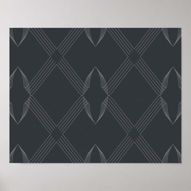 Poster Elegant, chic, luxurious, simple line pattern (Frente)