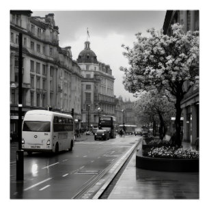 Pôster Elegant Street View