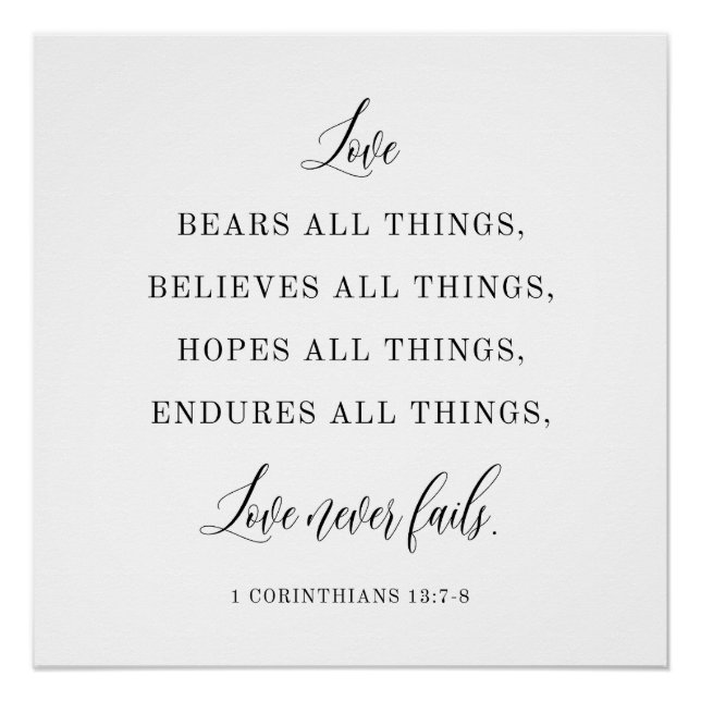 Pôster Elegant Wedding Quote Backdrop Banner  (Frente)