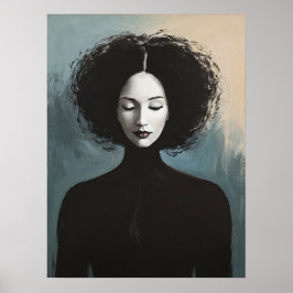 Poster Elegant Woman Portrait Modern Art
