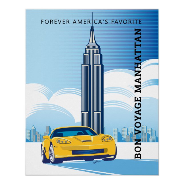 PÔSTER ELEGANT Z06 AUTO ART (Frente)