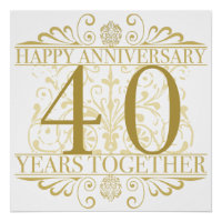 Elegante 40º Aniversário
