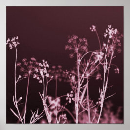 Poster Elegante Abstrato vermelho escuro