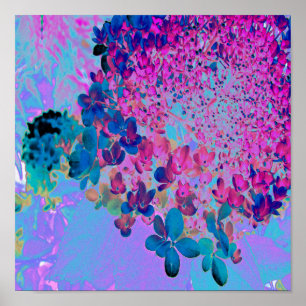 Poster Elegante Azul Escuro e Magenta - Iluminismo