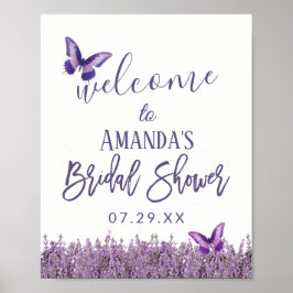 Poster Elegante Boas-Vindas de Chuveiro de Noiva Floral L