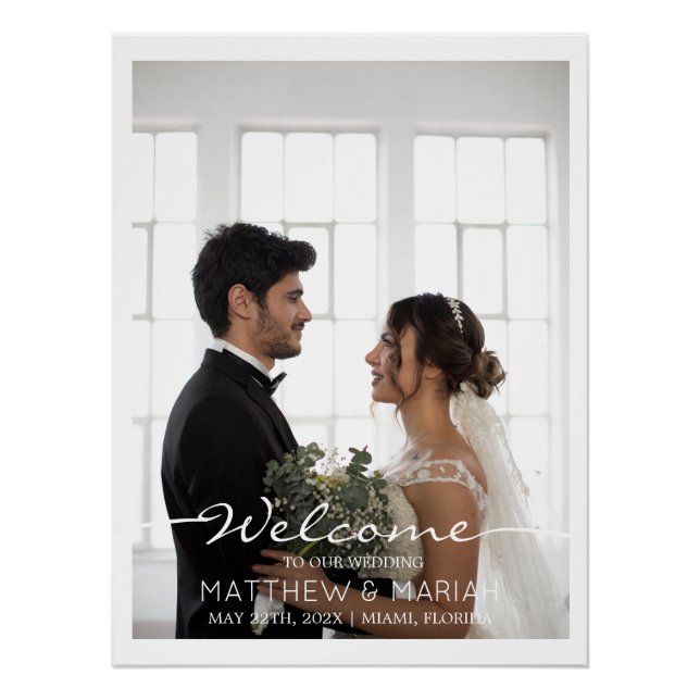 Pôster Elegante Caligrafia Duas Fotografias Sinal de Bota (Frente)