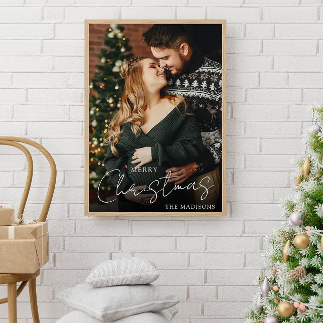 Poster Elegante Casal Feliz de Natal (Criador carregado)