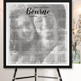 Poster Elegante Coloque Sua Foto Aqui Gráfico de Assentos