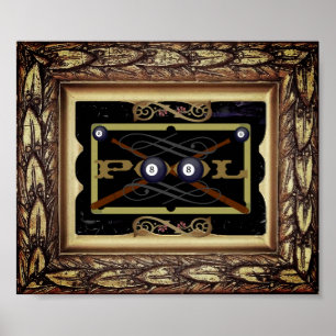 Poster elegante da decoração da piscina (Salão)