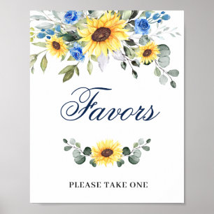 Poster Elegante Girassol Eucalyptus Favorece Sinal de Cas