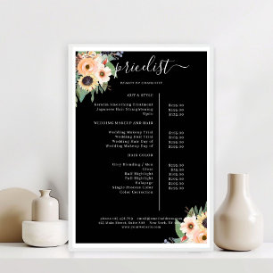 Poster Elegante Greenery Floral Salon