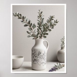 Poster Elegante ilustrações botânicas lavanda Wallart