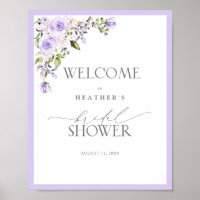 Elegante Lavanda Lilac Chá Floral Bem-vindo