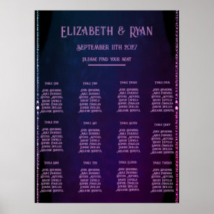 Poster Elegante Mauve e Dourados Convites para Casamento