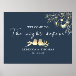 Poster Elegante Na Noite Antes Do Janto De Ensaio