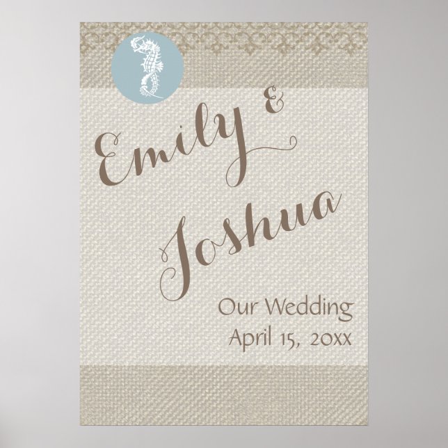 Pôster Elegante Náutico Clássico Azul-Marinho (Frente)