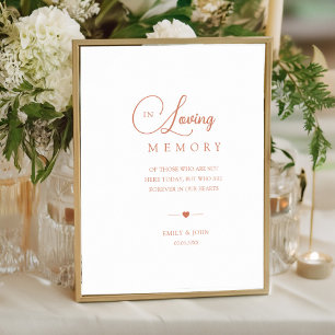 Poster Elegante No Casamento Da Memória De Adorto