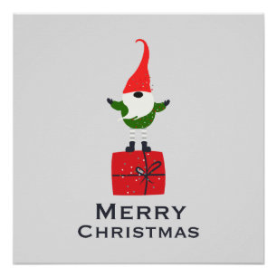 Pôster Elegante Poster de Elf Wall Art de Natal