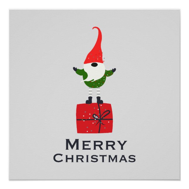 Pôster Elegante Poster de Elf Wall Art de Natal (Frente)