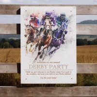 Elegante Race Horse Derby Partido Equestre