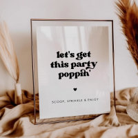 Elegante retrô Vamos fazer essa festa estourar