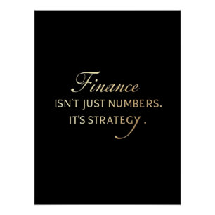 Pôster Elegante Serif Motivational Poster para Office Wal