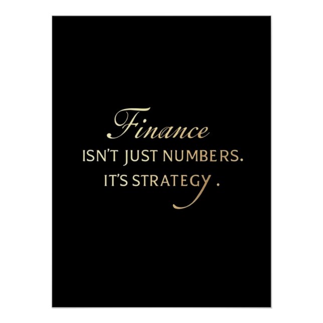 Pôster Elegante Serif Motivational Poster para Office Wal (Frente)