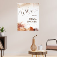 Elegante Sonho Laranja Bridal Shower Boas-Vindas