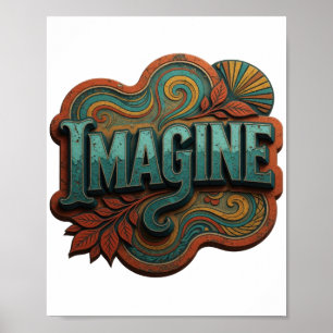 Poster Elegante Teal IMAGINE