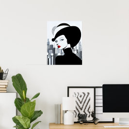 Poster Elegante Uptown Girl New York High Society