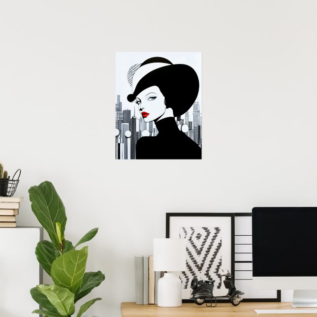 Poster Elegante Uptown Girl New York High Society (Escritório em casa)