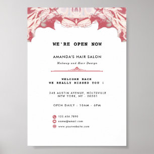 Poster Elegante, vermelho e preto