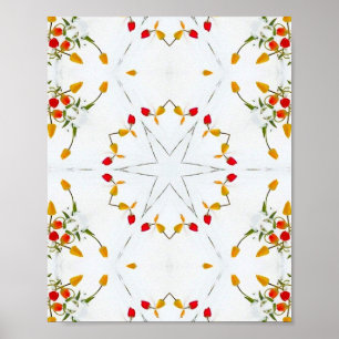 Poster Elegante Vintage Floral
