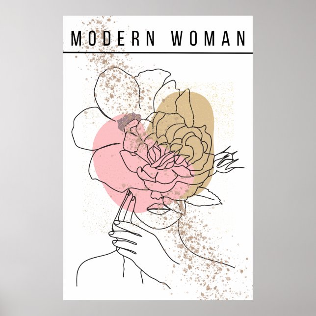 Poster Elegante Visionen - Modern Woman Kunstposter (Frente)