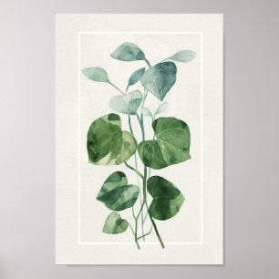 Poster Elegante Watercolor Monstera