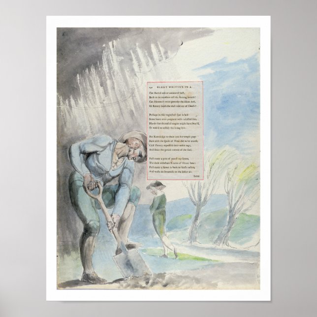 Pôster "Elegy escrito em um País Church-Yard", design 1 (Frente)