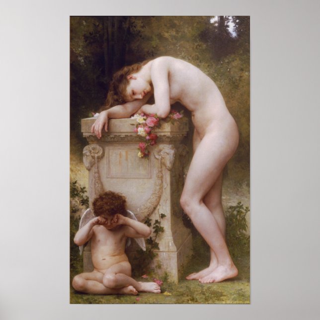 Pôster Elegy por William-Adolphe Bouguereau (Frente)
