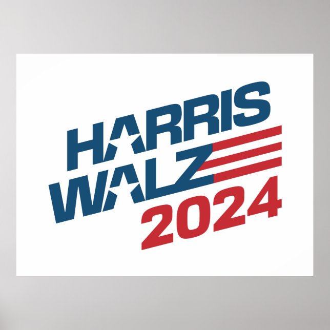 Poster Eleição 2024 Harris Walz (Frente)