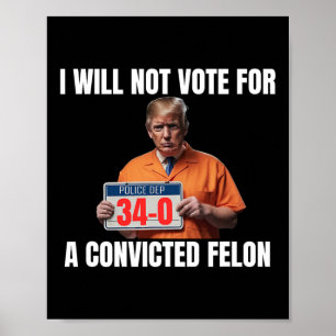 Poster Eleição Americana Guilty Trump 2024