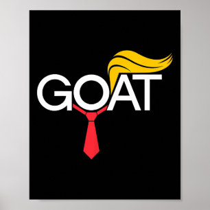 Poster Eleição Cabra Trump Engraçado Suporte Republicano 