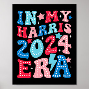 Poster Eleição De 2024 Para O Meu Harris Era Groovy Kamal