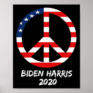 Poster Eleição De Biden Harris Sinalizador Democrático Do