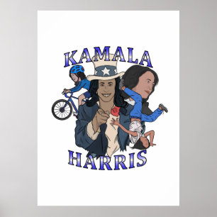 Poster Eleição de Estilo de Rap Bootleg Kamala Harris