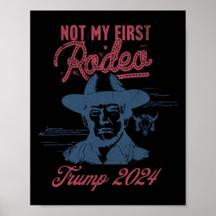 Poster Eleição do Rodeio do Cowboy Trump na América 2024 